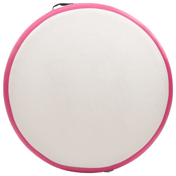 vidaXL Tappetino Ginnastica Gonfiabile con Pompa 100x100x20cm PVC Rosa