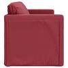 vidaXL Divano Letto da Terra 2 in 1 Rosso Vino 112x174x55cm Similpelle