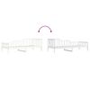 vidaXL Dormeuse senza Materasso Bianca 90x200 cm Legno Massello Pino