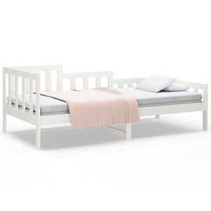 vidaXL Dormeuse senza Materasso Bianca 80x200 cm Legno Massello Pino