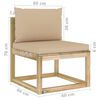 vidaXL Set Salotto Giardino con Cuscini 7 pz in Pino Impregnato