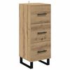 vidaXL Credenza con cassetto Rovere artigianale 34,5 x 34 x 180 cm