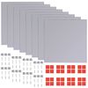 vidaXL Piastrelle in Vetro a Specchio senza Cornice 8 pz 20,5 cm