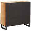 vidaXL Credenza Marrone 80 x 33 x 75 cm Legno di mango massello
