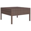 vidaXL Set Divani da Giardino 8 pz con Cuscini in Polyrattan Marrone