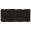 vidaXL Piano Tavolo Marrone Scuro 140x60x(2-6)cm Rovere Non Trattato