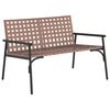 vidaXL Sedia da Giardino Nero 113 x 79 x 75 cm polyrattan