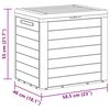 vidaXL Baule da Giardino Marrone 58,5x46x55 cm in Polipropilene