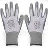 vidaXL Guanti da Lavoro in PU 24 Paia Bianco e Grigio Misura 9/L