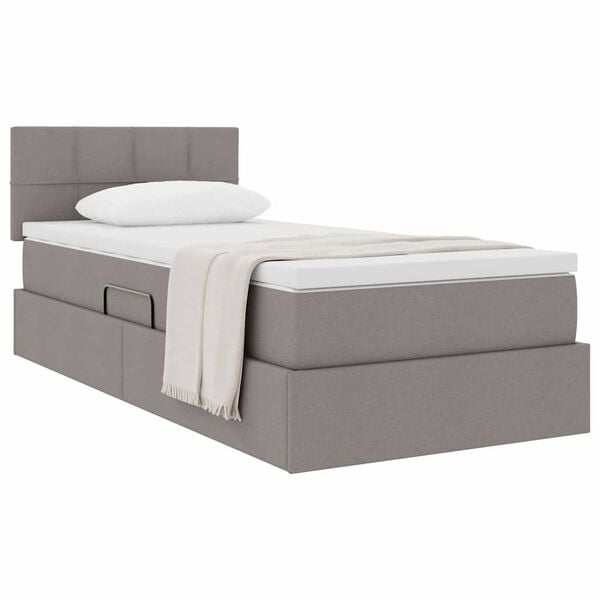 vidaXL Letto con contenitore e materasso Talpa 90 x 200 cm