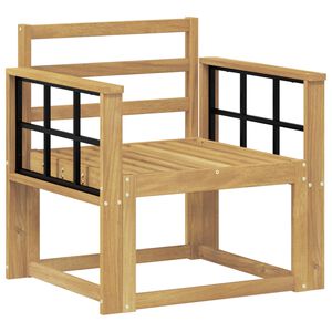vidaXL Set di divani da esterno Legno di Acacia Massello Bianco