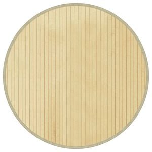 vidaXL Tappeto Rotondo Naturale Chiaro 60 cm in Bamb&ugrave;