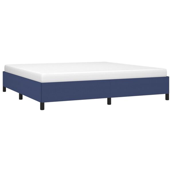 vidaXL Giroletto senza Materasso Blu 200x200 cm in Tessuto