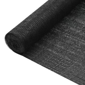 vidaXL Rete per Privacy Nera 1,8x25 m in HDPE 75 g/m&sup2;