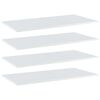 vidaXL Ripiani per Libreria 4pz Bianco Lucido 100x50x1,5cm Multistrato
