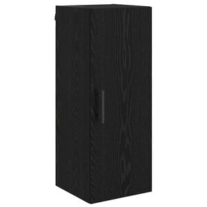 vidaXL Pensile Rovere Nero 34,5 x 34 x 90 cm Legno ingegnerizzato
