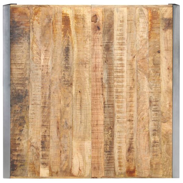 vidaXL Tavolino da Salotto 120x120x40 cm in Legno di Mango Grezzo