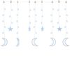 vidaXL Luci Fatate Stella e Luna con Telecomando 138 LED Bianco Freddo