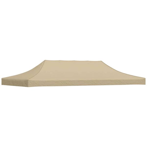 vidaXL Tetto per Tendone per Feste 6x3 m Beige 270 g/m²