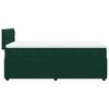 vidaXL Giroletto a Molle con Materasso Verde Scuro 100x200 cm Velluto
