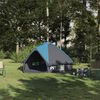 vidaXL Tenda Teepee con tetto Blu e Grigio 490 x 410 x 210 cm