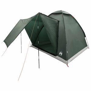 vidaXL Tenda da campeggio 2 persona Verde militare