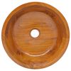 vidaXL Lavabo in Legno Massello di Teak &Phi;40x10 cm