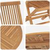 vidaXL Set da Pranzo per Giardino 5 pcs Marrone Legno di teak solido