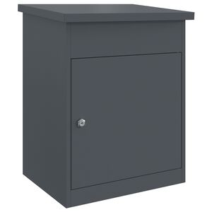 vidaXL Cassetta per pacchi Antracite 47.5 x 38 x 59 cm Acciaio