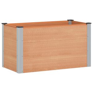 vidaXL Letto rialzato da giardino Marrone 100 x 50 x 54 cm