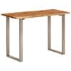 vidaXL Tavolo da Pranzo 110x50x76 cm Legno Massello di Acacia