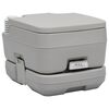 vidaXL WC Portatile per Campeggio Grigio 10+10 L
