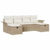 vidaXL Set Divano da Giardino 6 pz Poly Rattan
