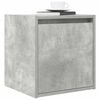 vidaXL Comodini a Muro 2 pz Grigio Cemento 38x34x40 cm