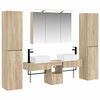 vidaXL Set di mobili per il bagno 6 pz Rovere Sonoma