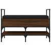 vidaXL Panca Porta Scarpe Rovere Marrone 85,5x42x57,5 cm