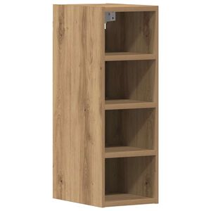 vidaXL Mobile Pensile &ldquo;Riga&rdquo; Rovere Artigianale 20x29,5x60 cm