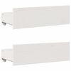 vidaXL Giroletto senza Materasso con Cassetti Bianco 75x190 cm Pino