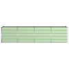 vidaXL Fioriera Verde 240 x 80 x 75 cm Acciaio