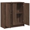 vidaXL Credenza con LED Rovere Marrone 77x34x85 cm Legno Multistrato