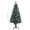 vidaXL Albero di Natale Preilluminato con Palline e Pigne 150 cm
