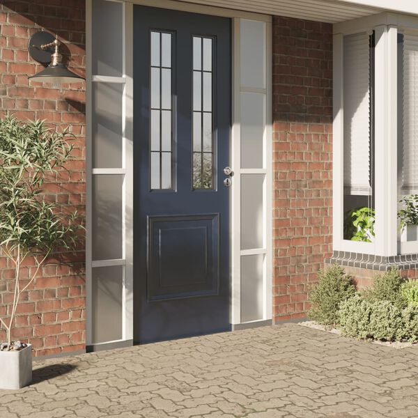 vidaXL Pellicola Statica Smerigliata Grigio 45x2000 cm PVC