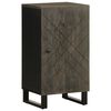 vidaXL Credenza Nera 40x33x75 cm in Legno Massello di Mango
