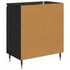 vidaXL Credenza Rovere Nero 60 x 35 x 70 cm Legno multistrato