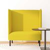 vidaXL Divano alto Giallo chiaro 109 x 56 x 121 cm Tessuto