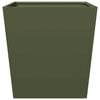 vidaXL Fioriere da Giardino 2 pz Verde Oliva 50x50x50 cm in Acciaio