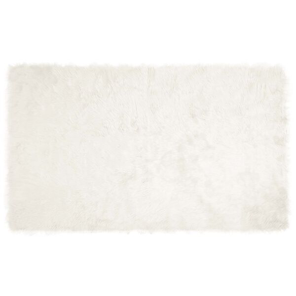 vidaXL Tappeto Pecora Tafalla Bianco 100 x 200 cm Poliestere