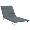 vidaXL Cuscino per Lettino GEMERT 100% Poliestere Blu 200 x 80 x 3 cm