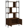 vidaXL Libreria Ante Rovere Marrone 76,5x30x154,5 cm Legno Multistrato