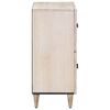 vidaXL Credenza Bianco 60 x 33,5 x 75 cm Legno di mango massello
